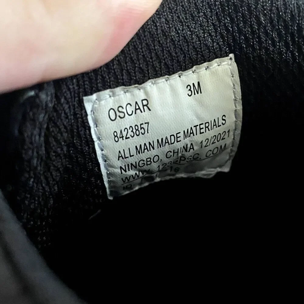 Max‎ & Jake Lil Oscar Oxford Dress Shoes Black Faux Leather Boy's Size 3M